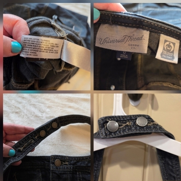 Denim Halter Midi Dress - Dark Wash - Women's Size 12 - New Streetwear Western - Picture 15 of 16